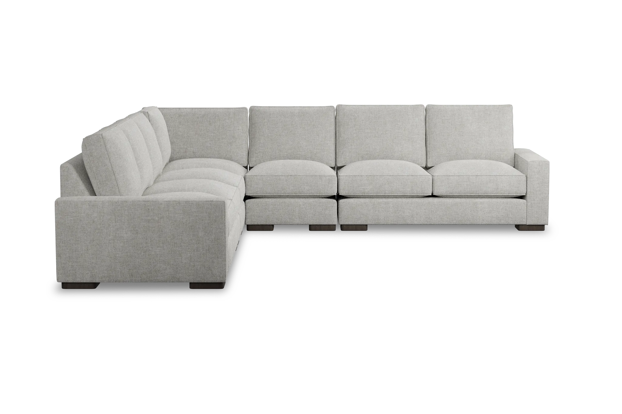 Edgewater Elevation Khaki Large Two-arm Sectional