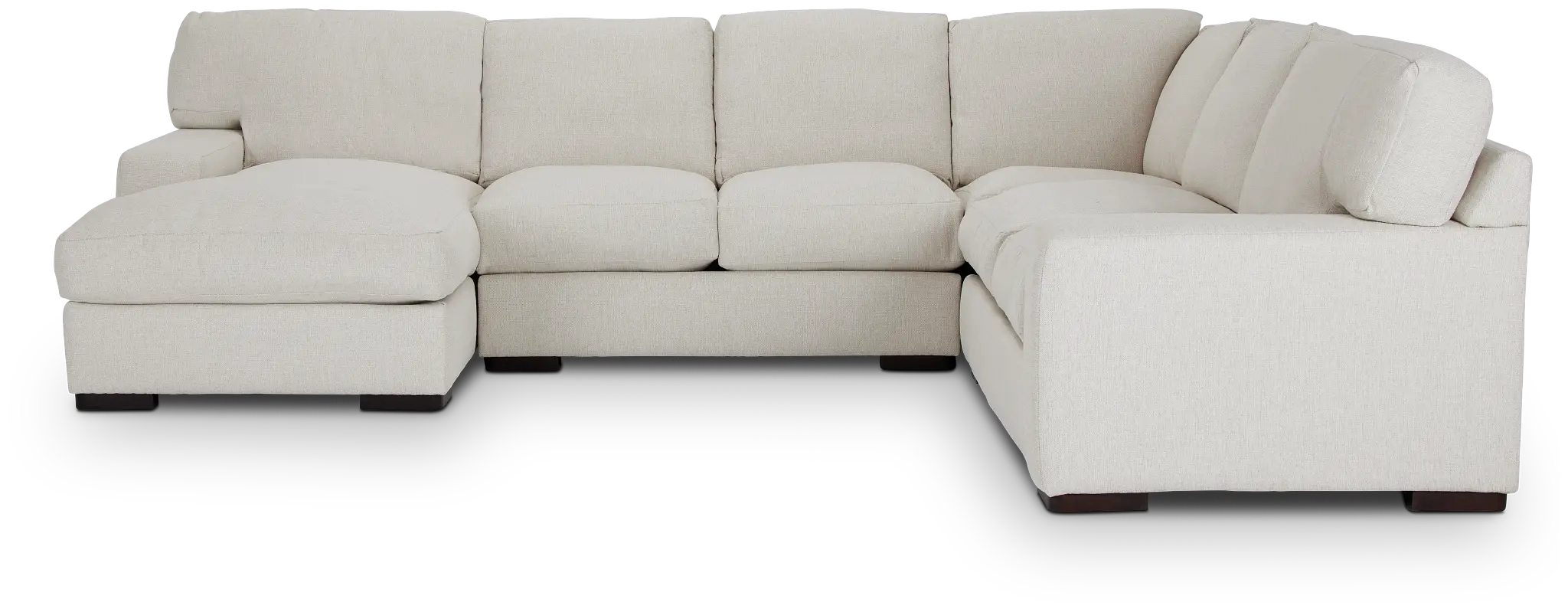 Veronica White Down Medium Left Chaise Sectional Veronica White Down Medium Left Chaise Sectional