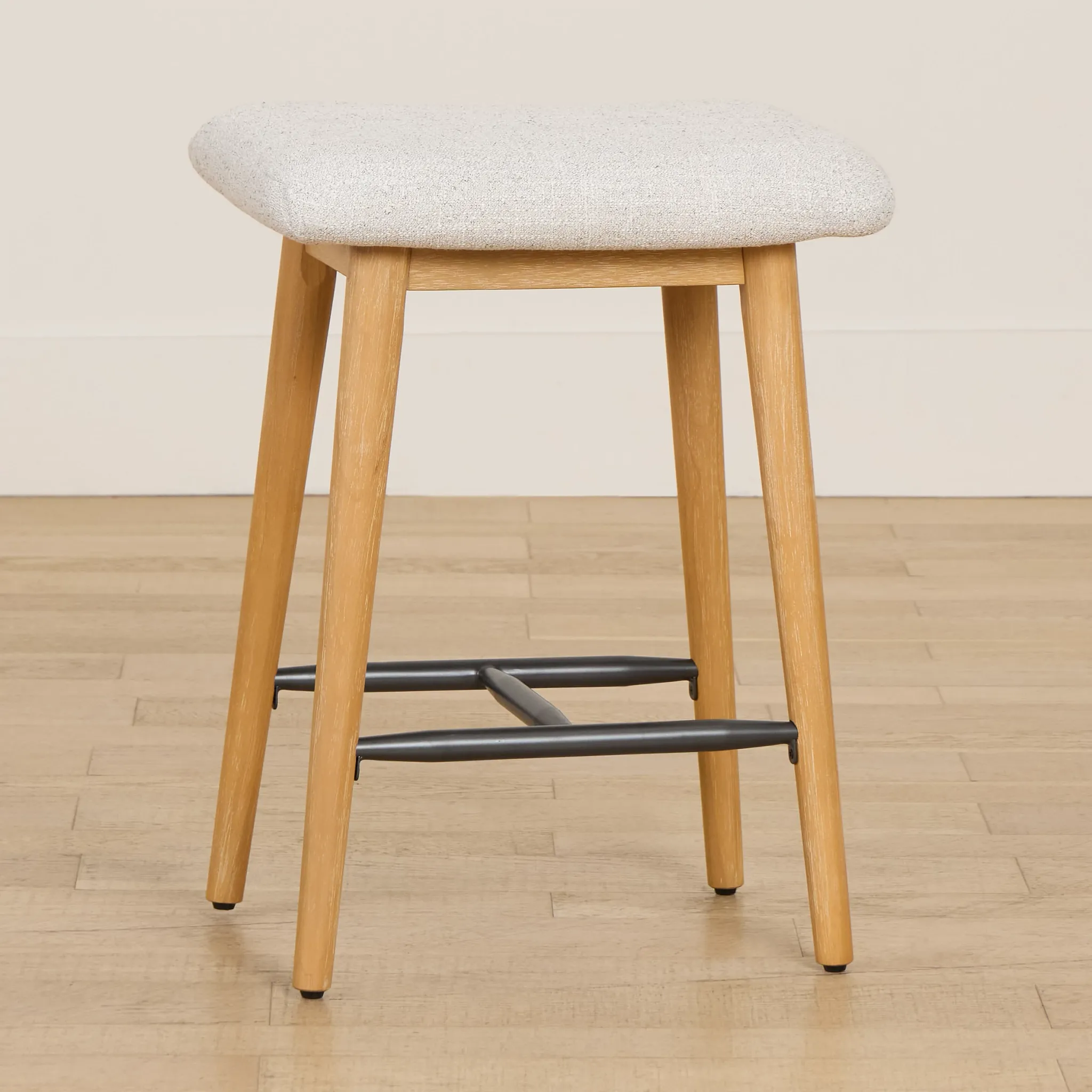 Arlo Light Gray 24" Upholstered Barstool