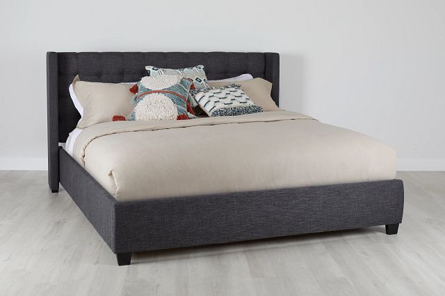 Chatham Dark Gray Low Platform Bed