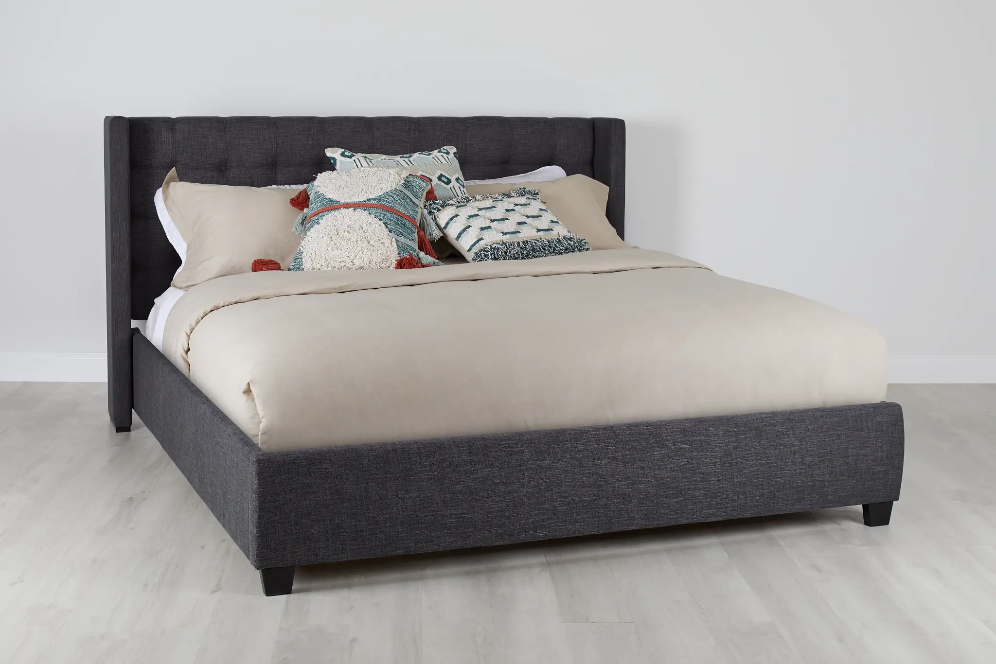 Chatham Dark Gray Low Platform Bed Chatham Dark Gray Low Platform Bed