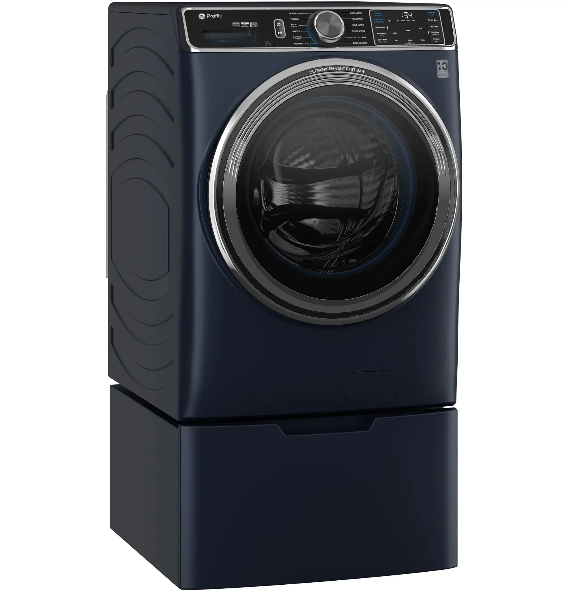 Ge Profile 870 Series Blue Front Load Washer Ge Profile 870 Series Blue Front Load Washer