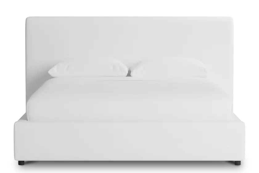 Grayton Suave White 44" Upholstered Platform Bed Grayton Suave White 44" Upholstered Platform Bed