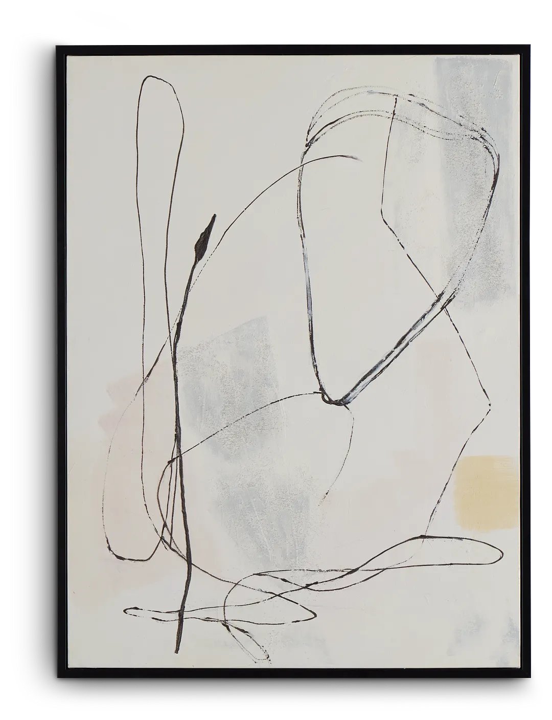 Nessie Ivory Framed Canvas Wall Art