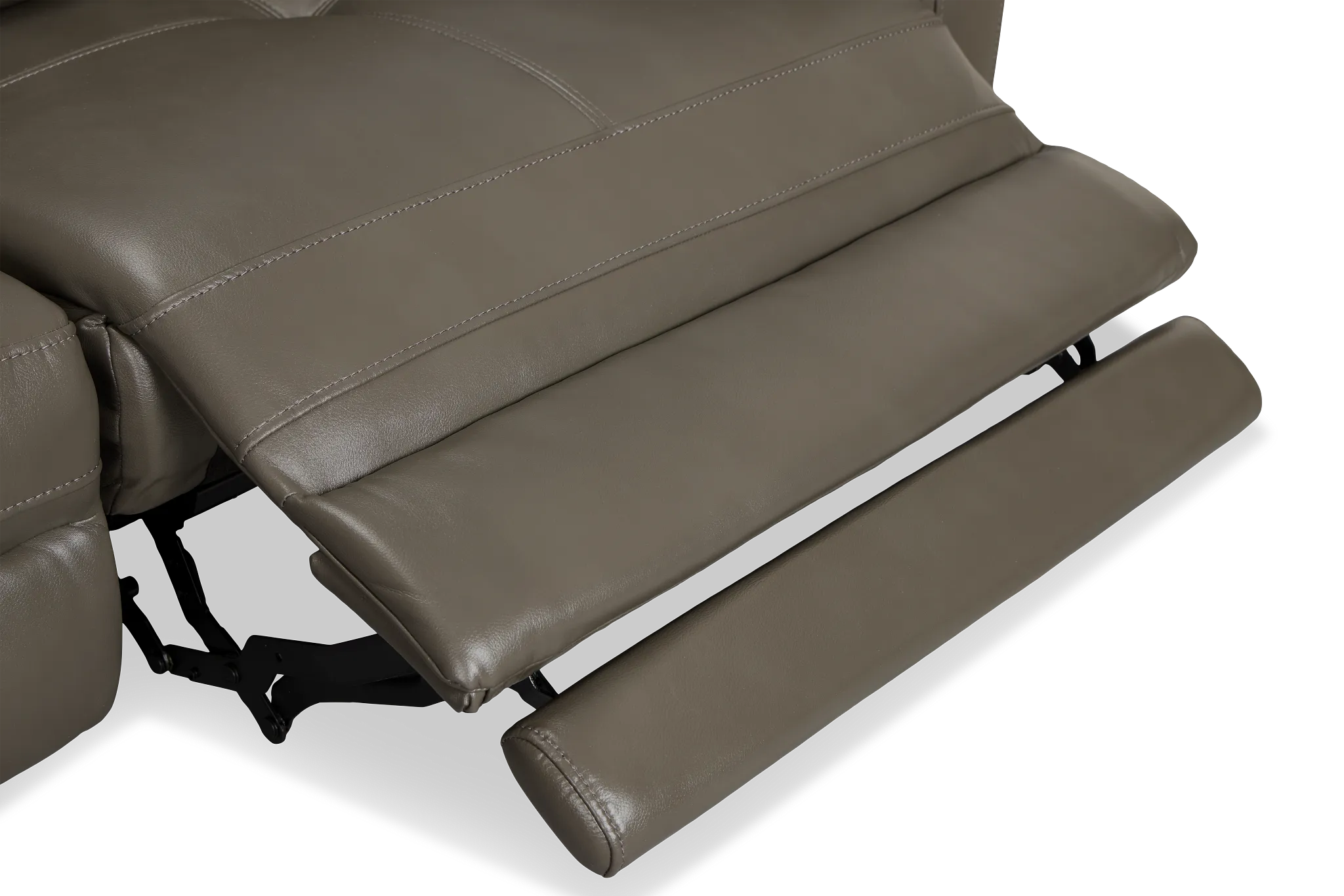 Ava Dark Gray Micro Left Chaise Power Reclining Sectional