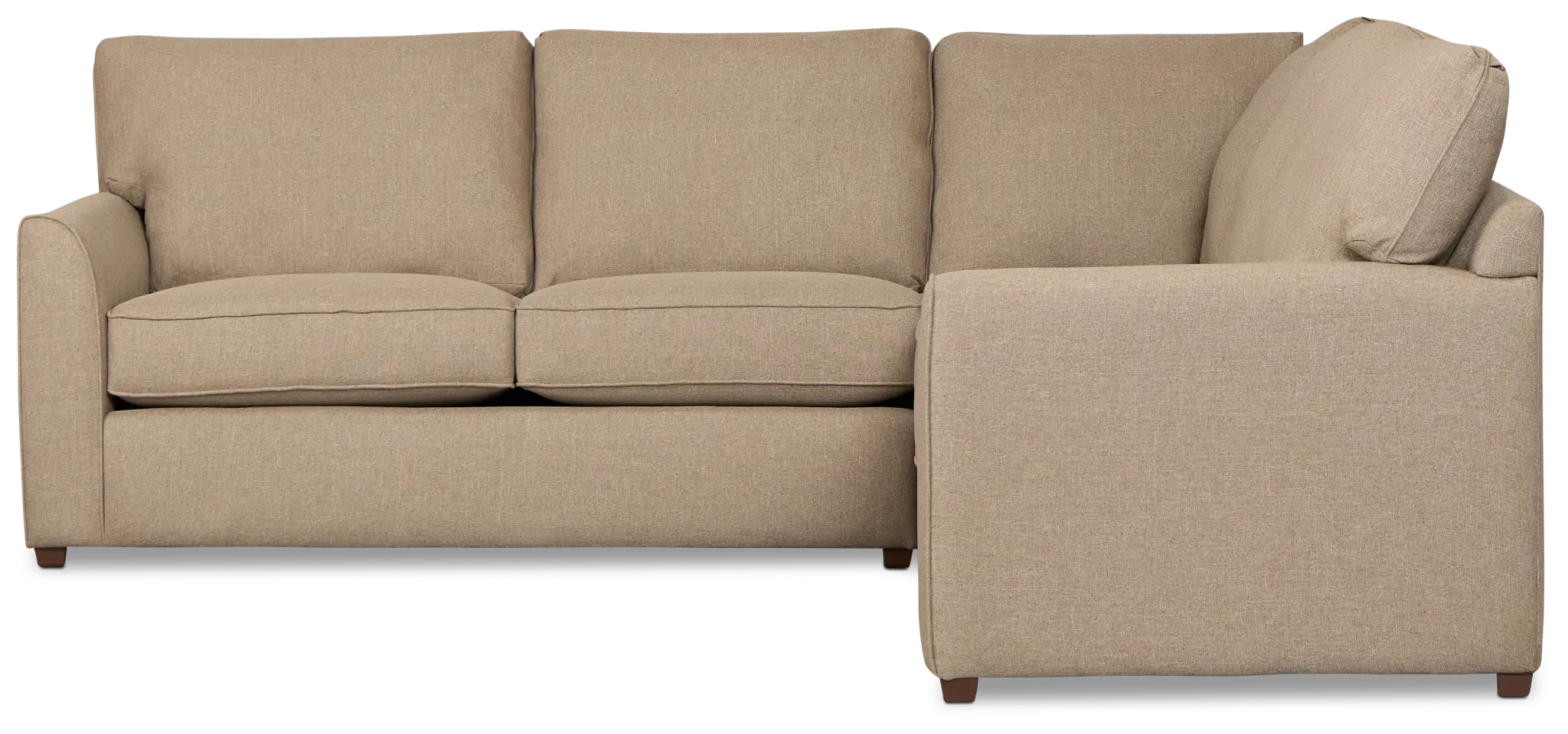 Tate Brown Fabric Medium 2-arm Right Facing Sleeper Sectional Tate Brown Fabric Medium 2-arm Right Facing Sleeper Sectional