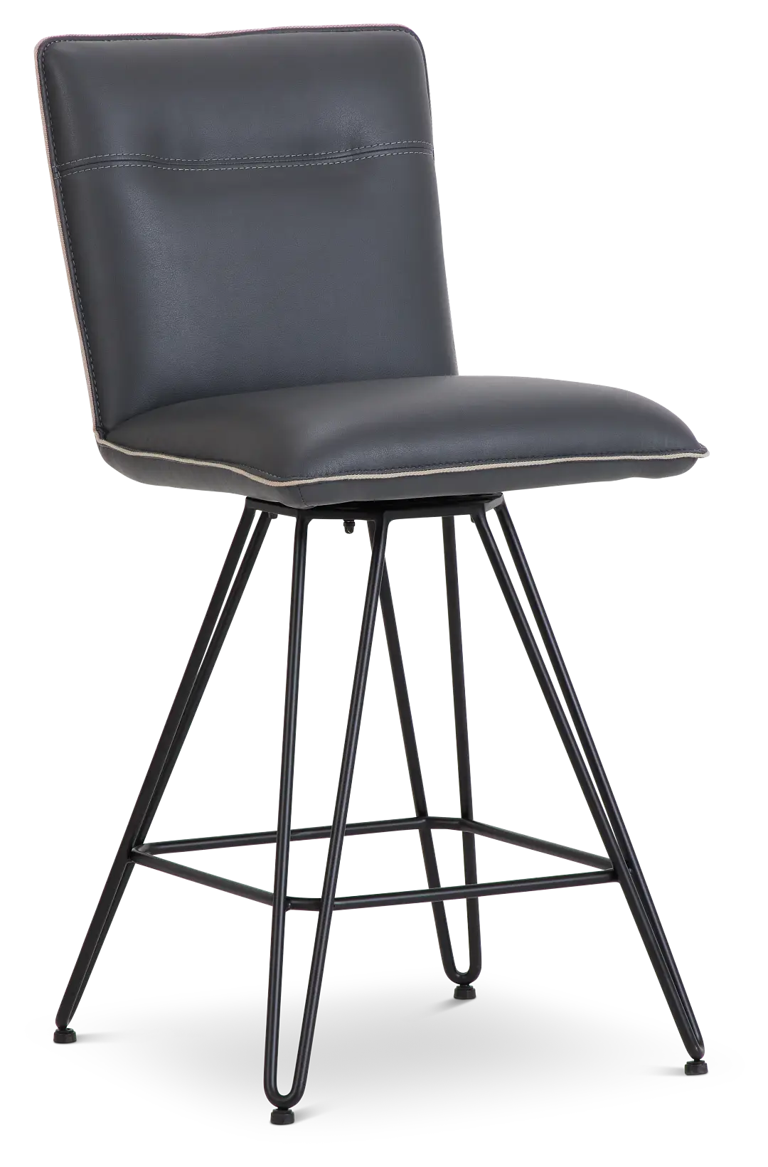 Demi Dark Gray Swivel 24" Upholstered Barstool Demi Dark Gray Swivel 24" Upholstered Barstool