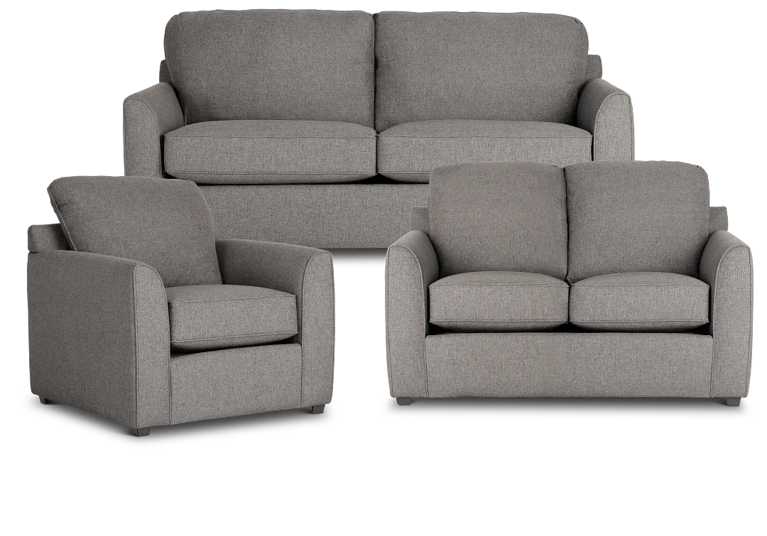 Asheville Brown Fabric Living Room