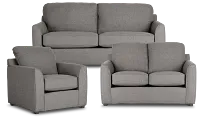 Asheville Brown Fabric Living Room