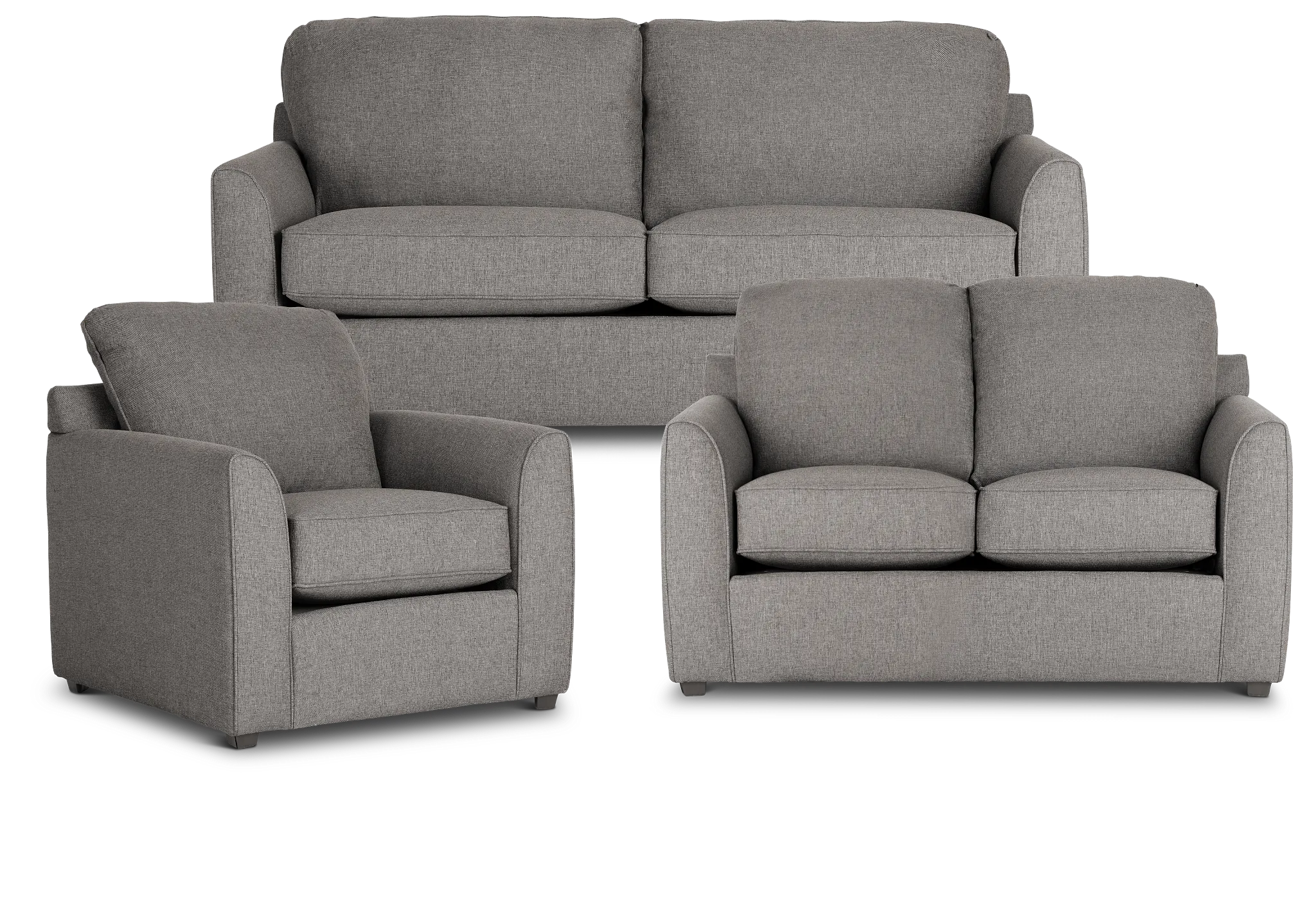 Asheville Brown Fabric Living Room