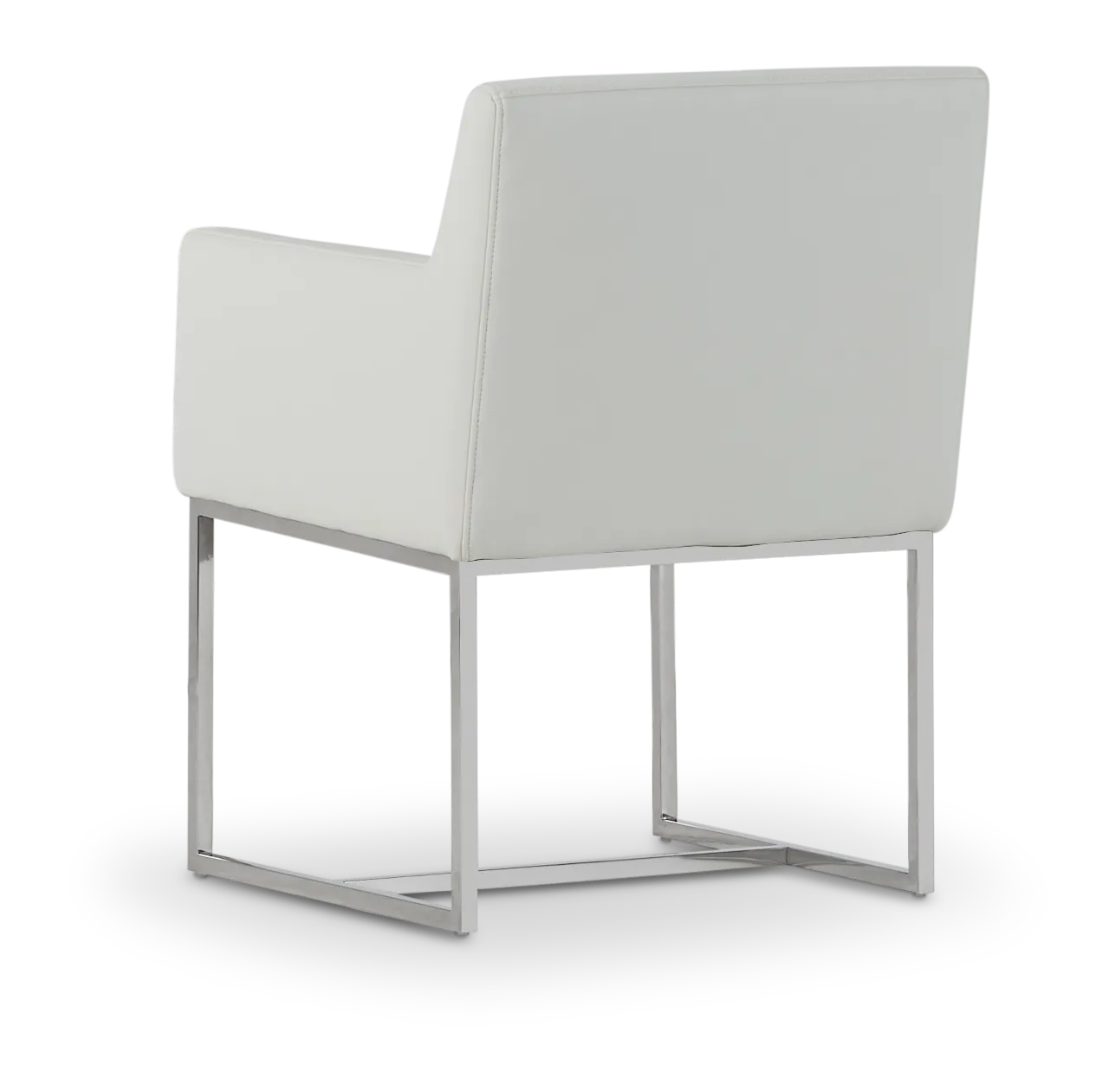 Miami White Micro Upholstered Arm Chair