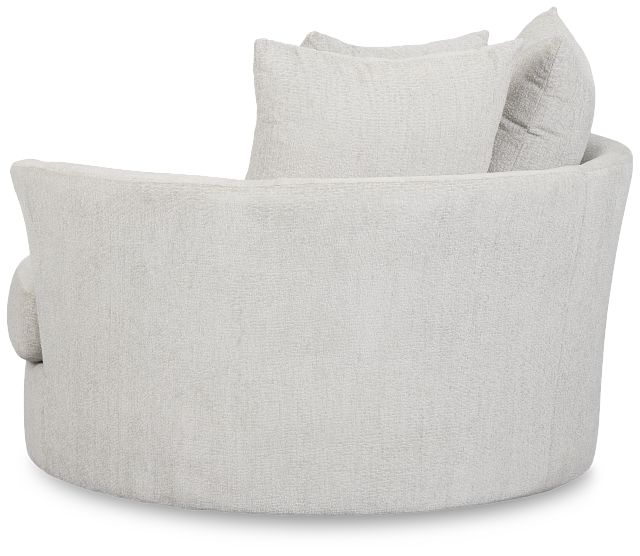 Everly Gray Fabric Swivel Chair