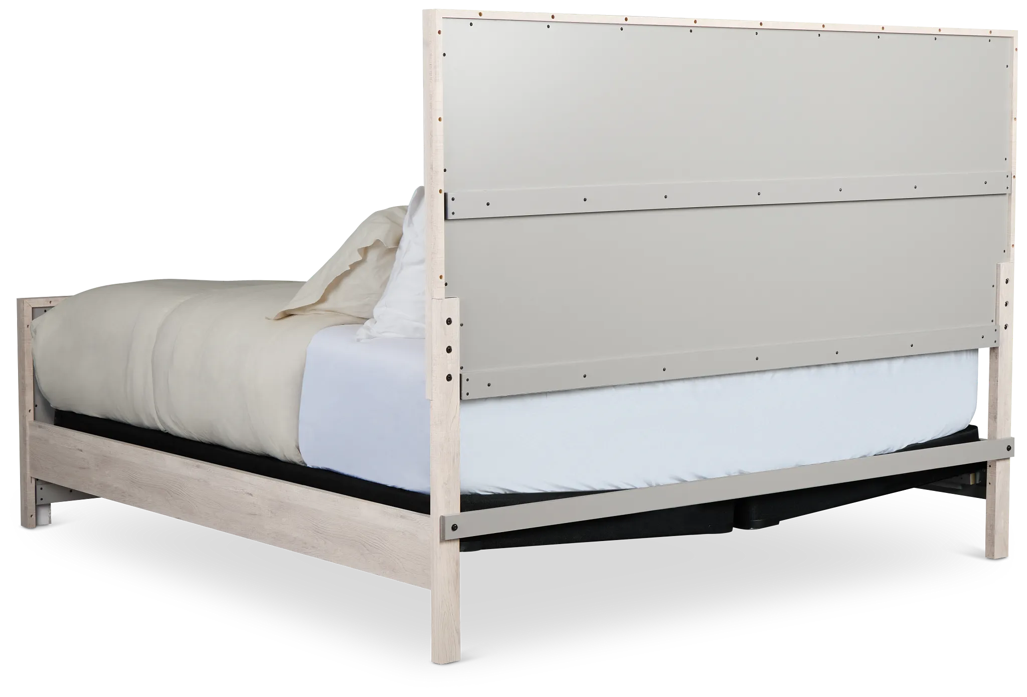 Delray White Panel Bed