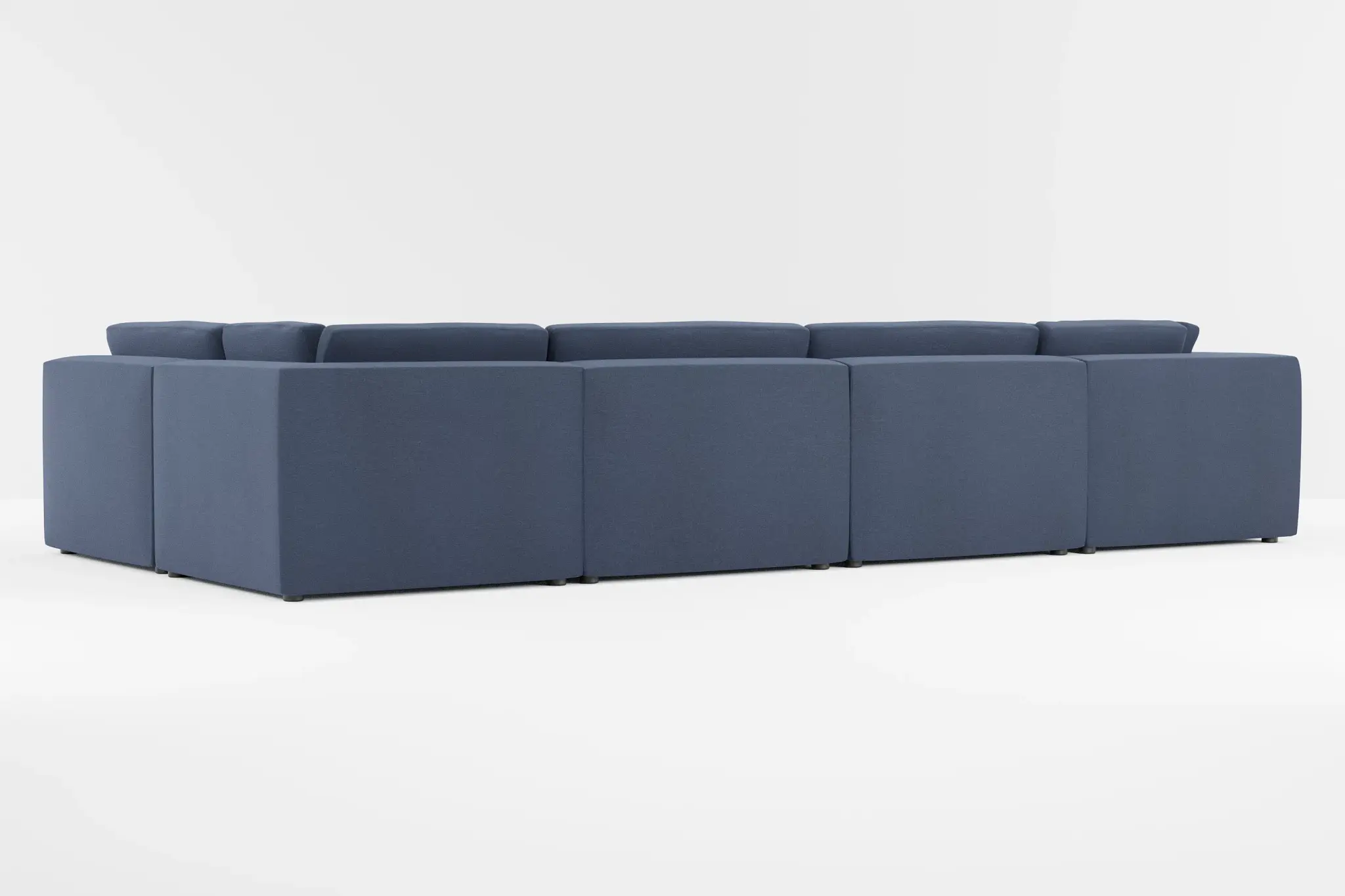 Destin Peyton Dark Blue Fabric 8-piece Pit Sectional Destin Peyton Dark Blue Fabric 8-piece Pit Sectional