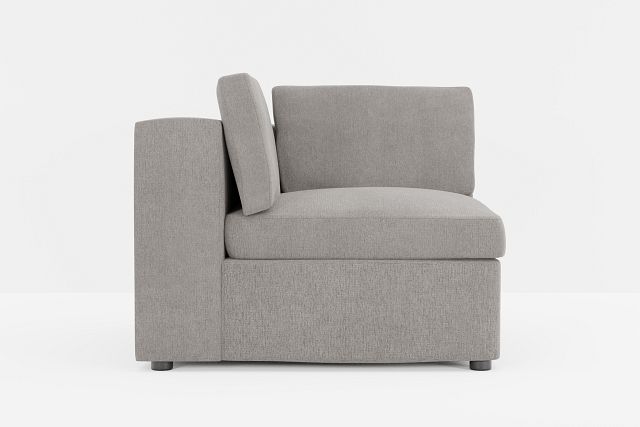 Destin Peyton Gray Fabric Corner Chair