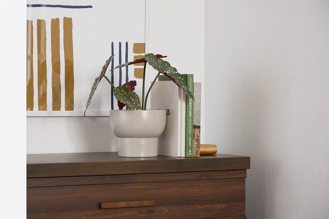 Arista Light Brown Set Of 3 Planter