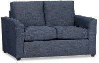 Davis Dark Blue Micro Loveseat