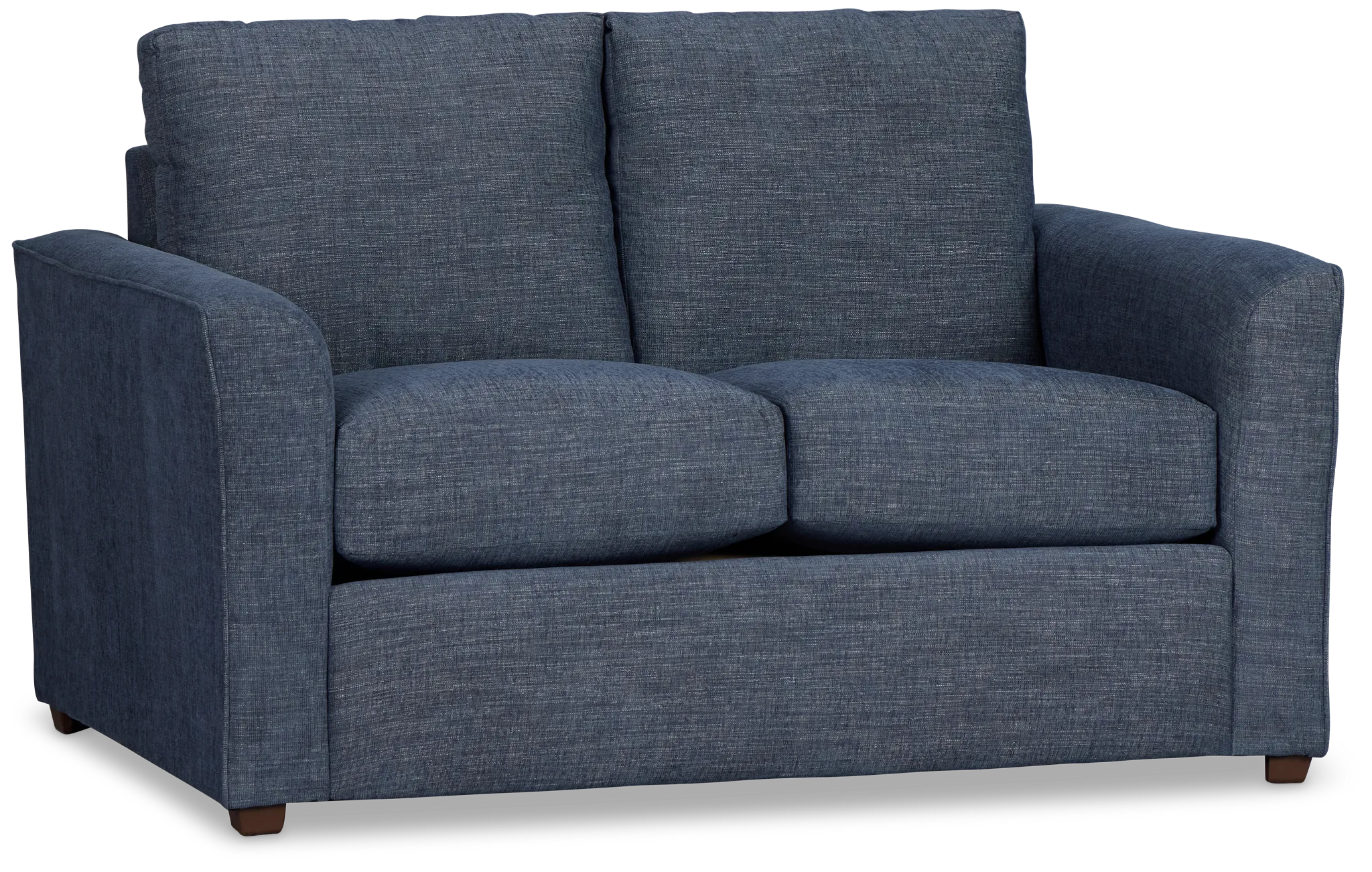 Davis Dark Blue Micro Loveseat