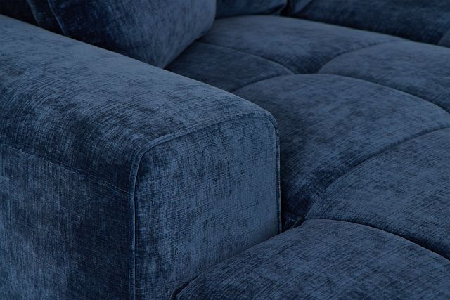 Brielle Blue Fabric Double Chaise Sectional (5)
