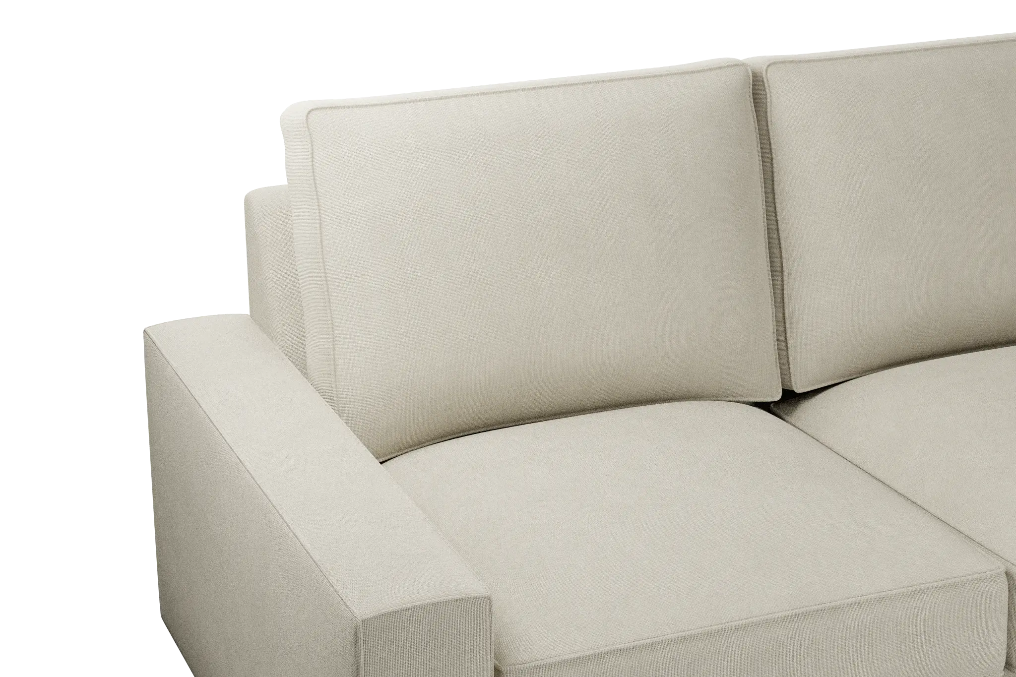 Edgewater Suave Beige Small Two-arm Sectional Edgewater Suave Beige Small Two-arm Sectional
