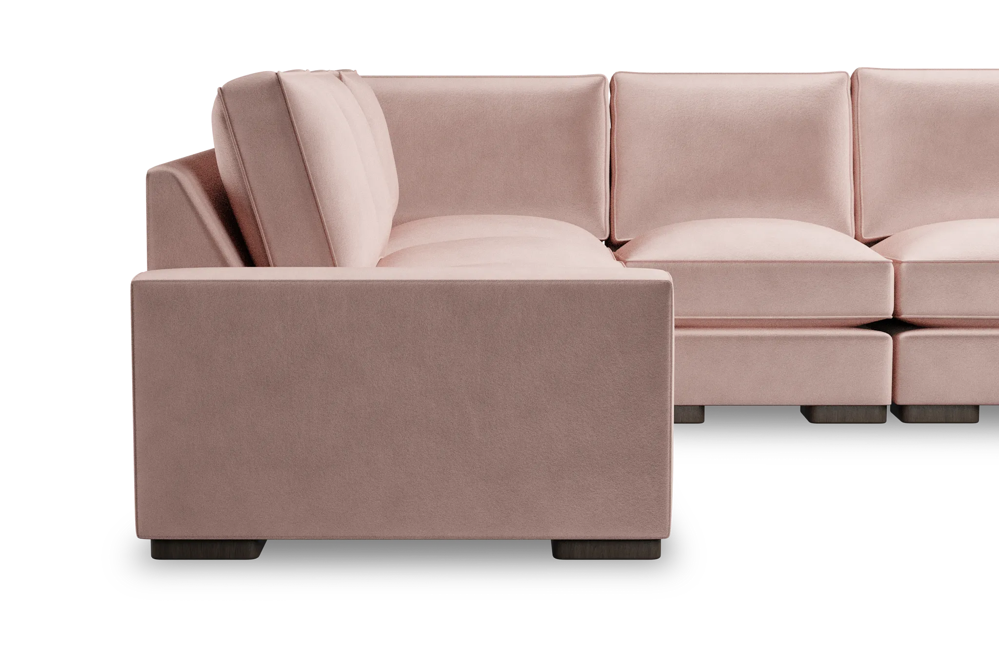 Edgewater Joya Light Pink Medium Two-arm Sectional