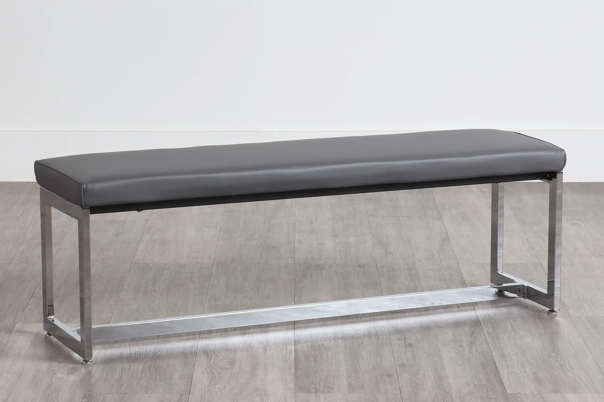 Bronx Gray Upholstered Dining Bench Bronx Gray Upholstered Dining Bench