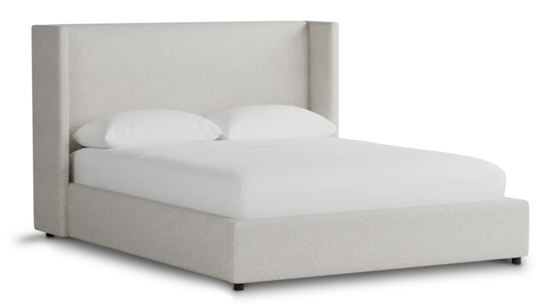 Captiva Gellar Beige 48" Upholstered Shelter Bed