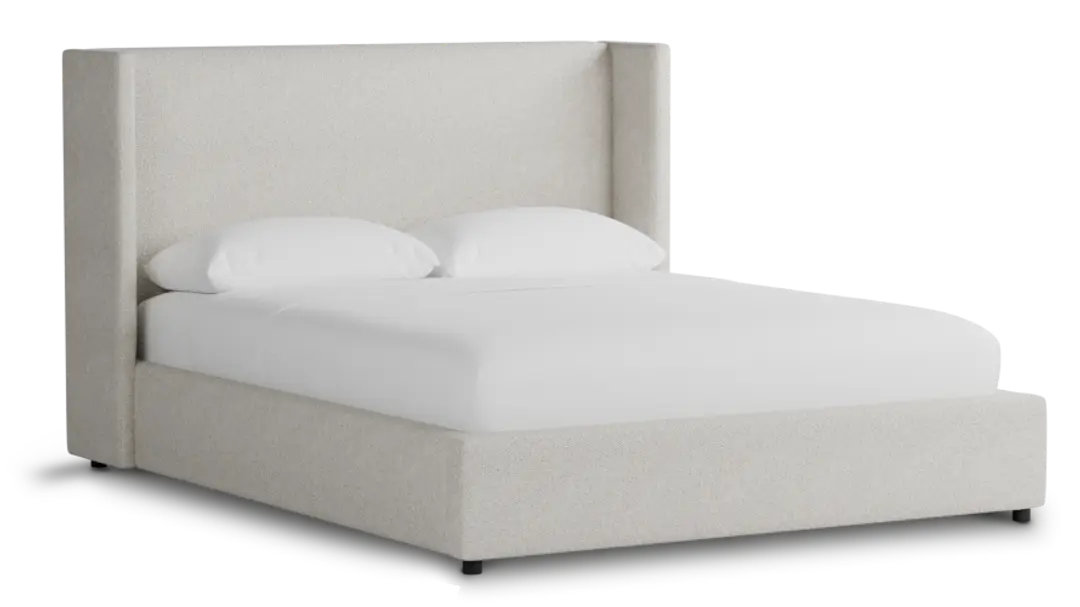 Captiva Gellar Beige 48" Upholstered Shelter Bed Captiva Gellar Beige 48" Upholstered Shelter Bed