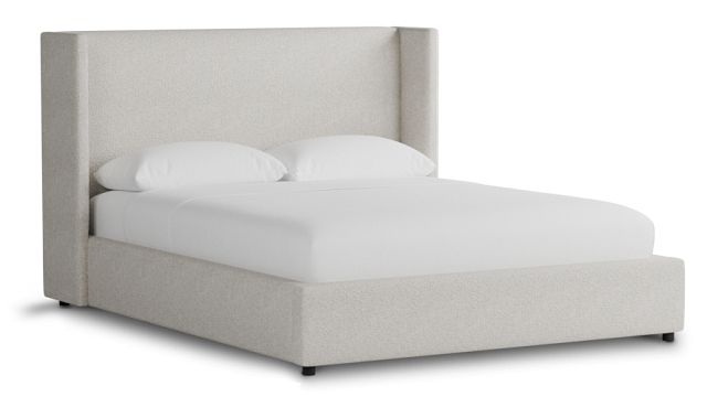 Captiva Gellar Beige 48" Upholstered Shelter Bed