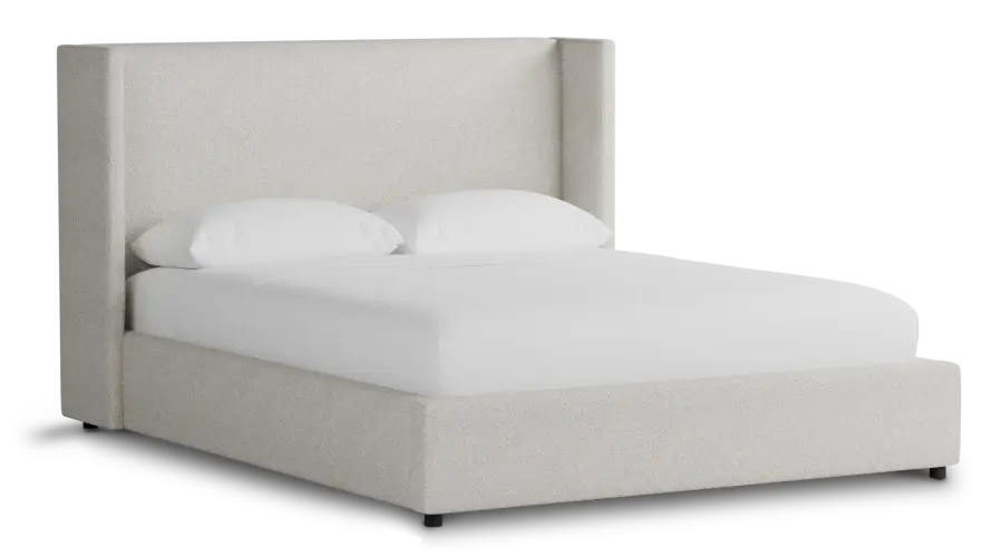 Captiva Gellar Beige 48" Upholstered Shelter Bed Captiva Gellar Beige 48" Upholstered Shelter Bed