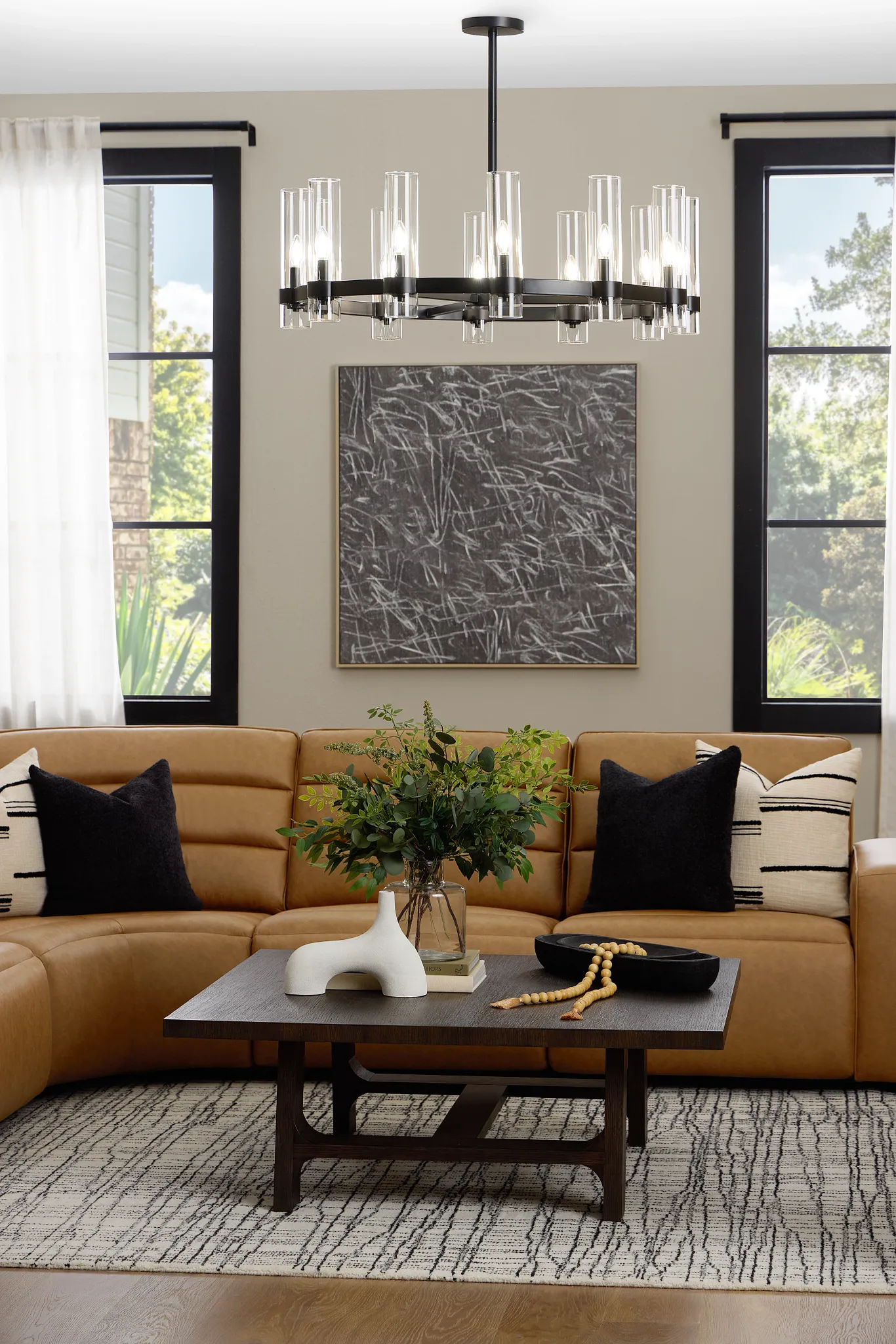 Rochester Dark Tone Square Coffee Table