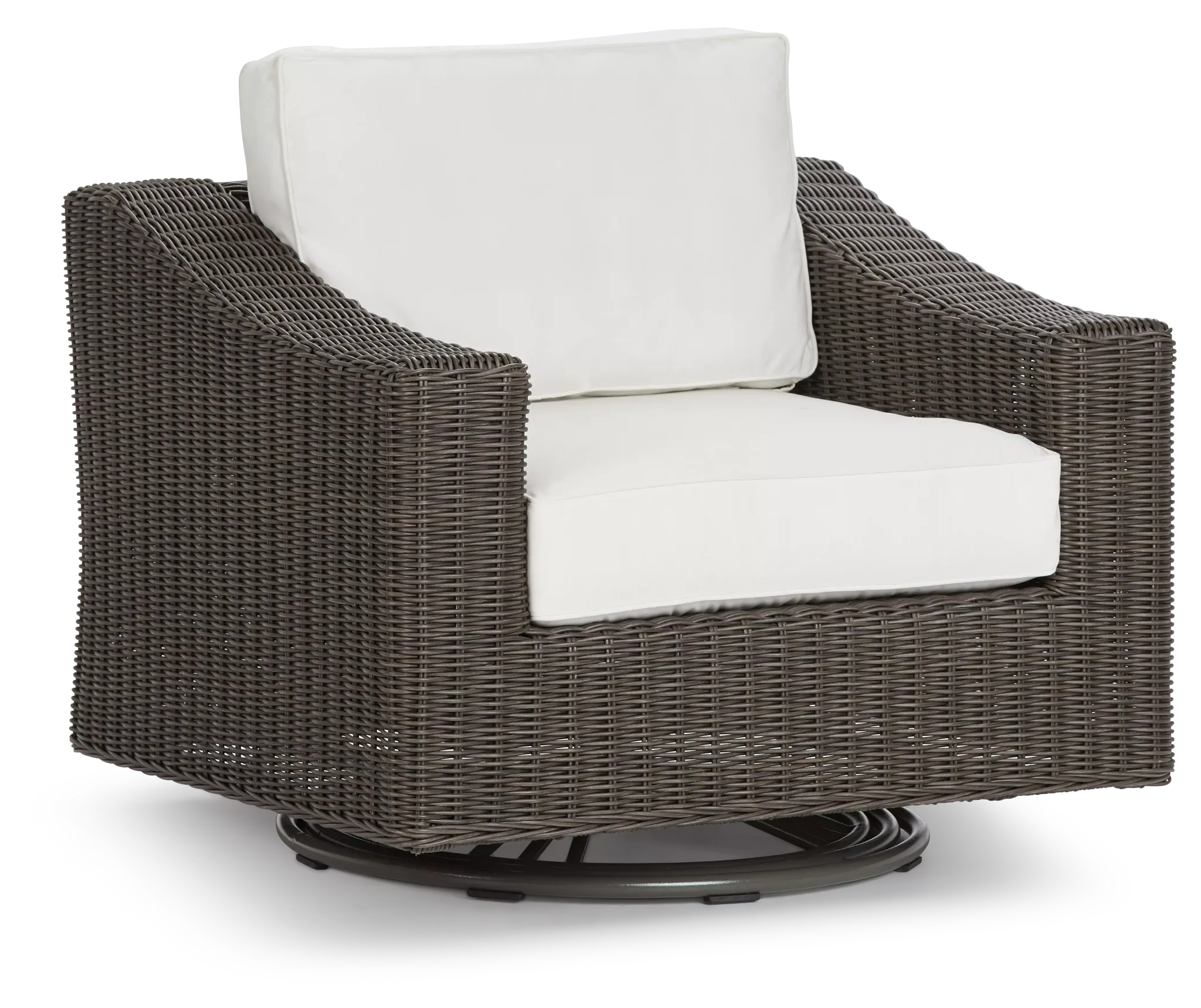 Canyon Gray White Swivel Chair