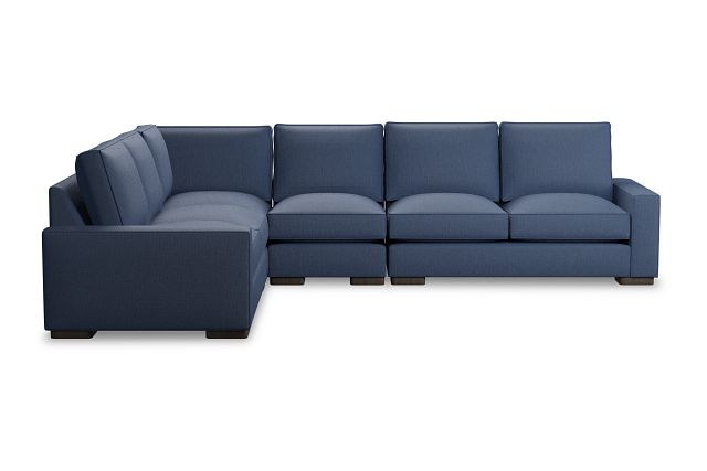 Edgewater Revenue Dark Blue Medium Two-arm Sectional