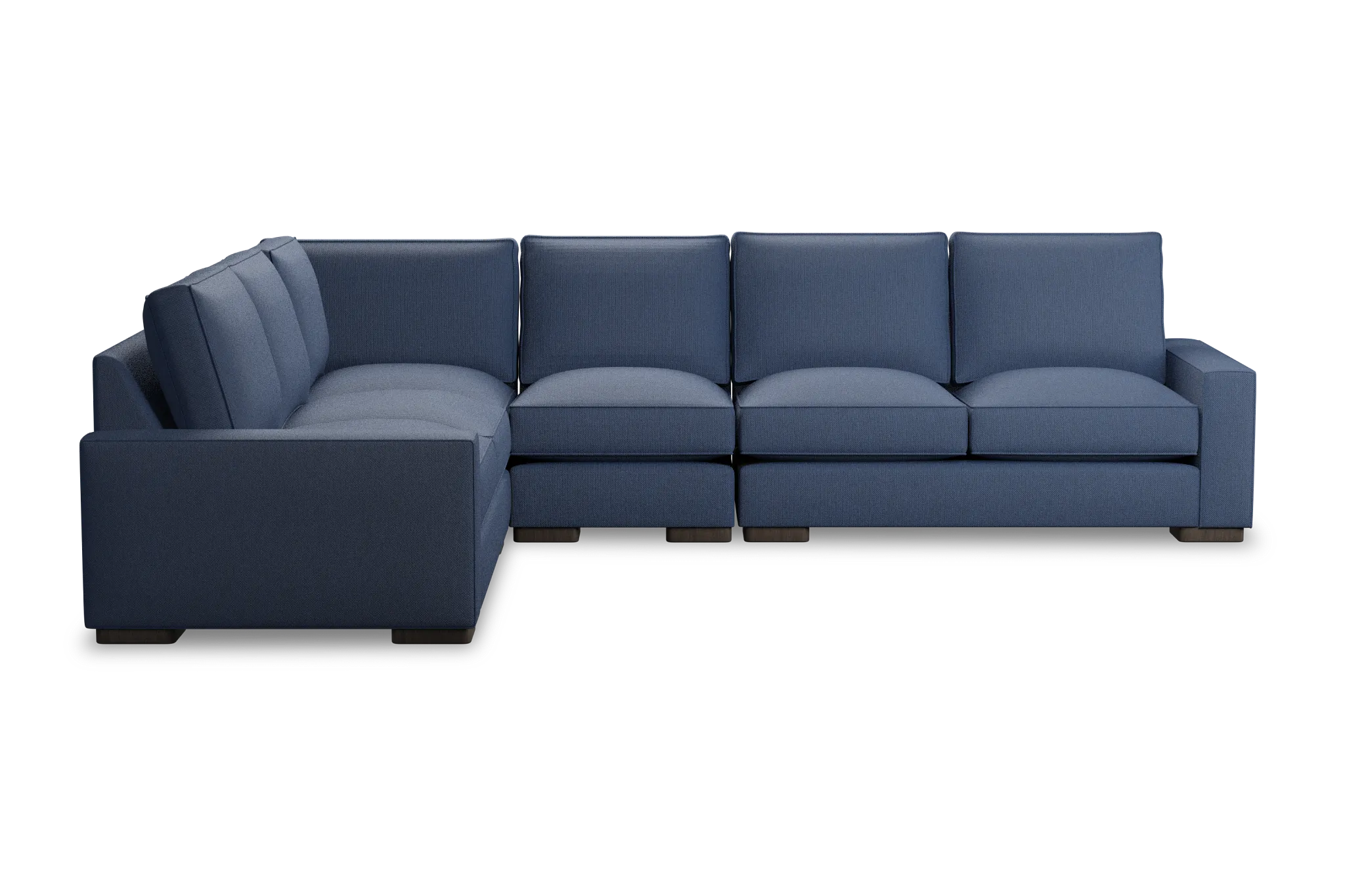 Edgewater Revenue Dark Blue Medium Two-arm Sectional