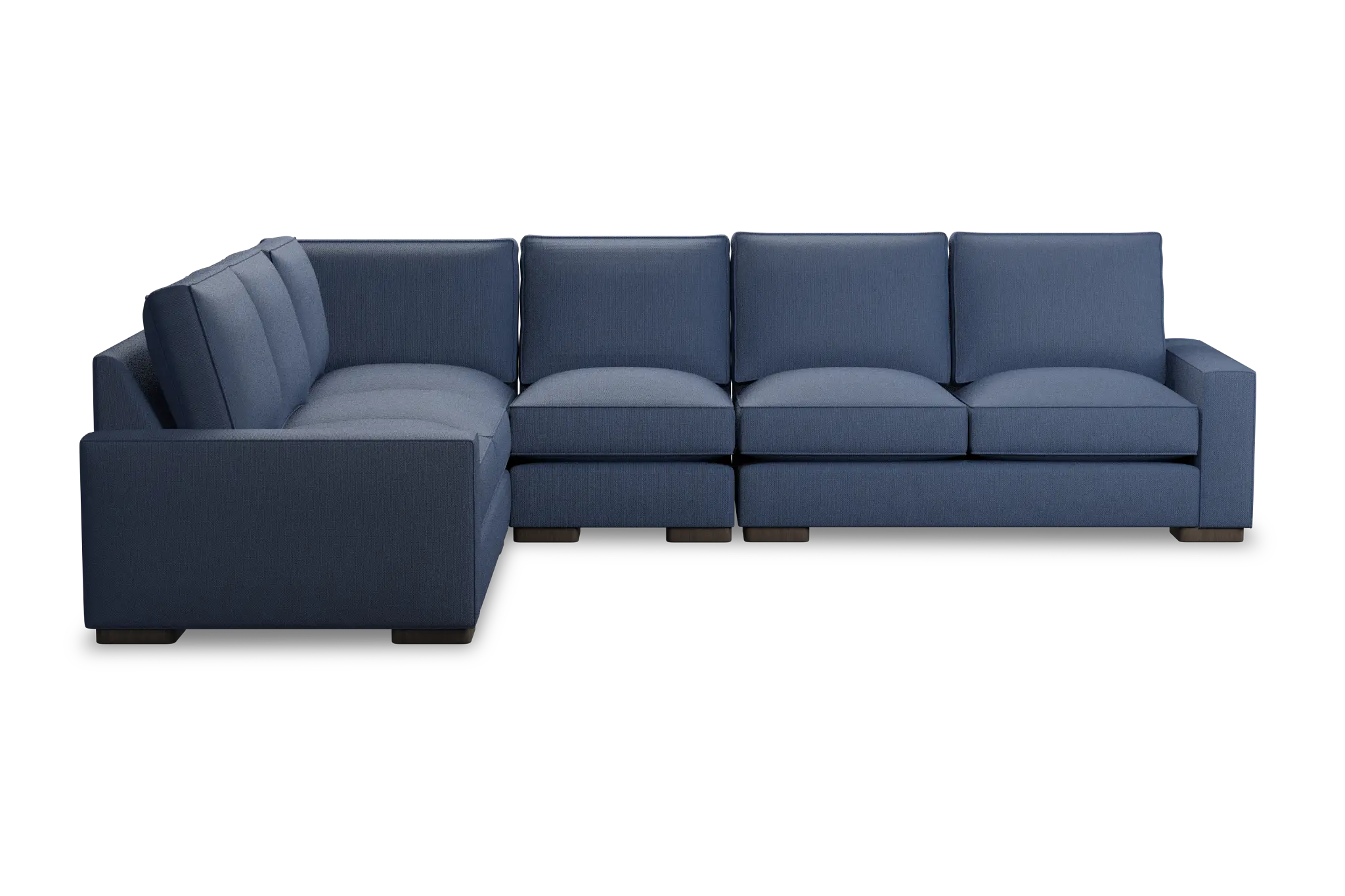 Edgewater Revenue Dark Blue Medium Two-arm Sectional Edgewater Revenue Dark Blue Medium Two-arm Sectional