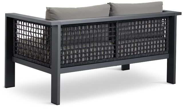 Sunrise Dark Gray Loveseat