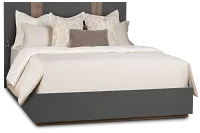 Brasilia Gray Platform Bed