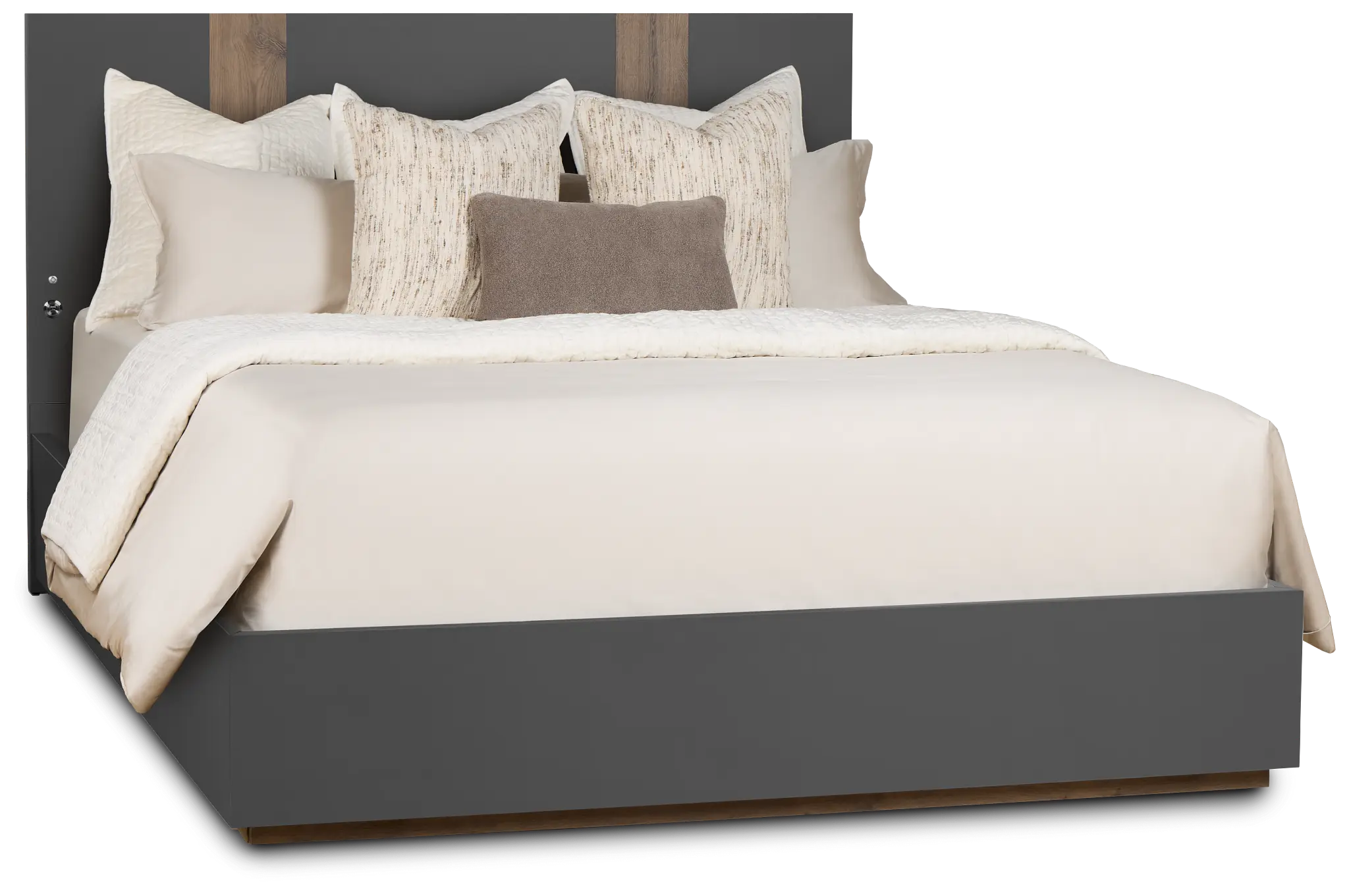 Brasilia Gray Platform Bed Brasilia Gray Platform Bed