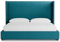 Captiva Elite Teal 60" Upholstered Shelter Bed