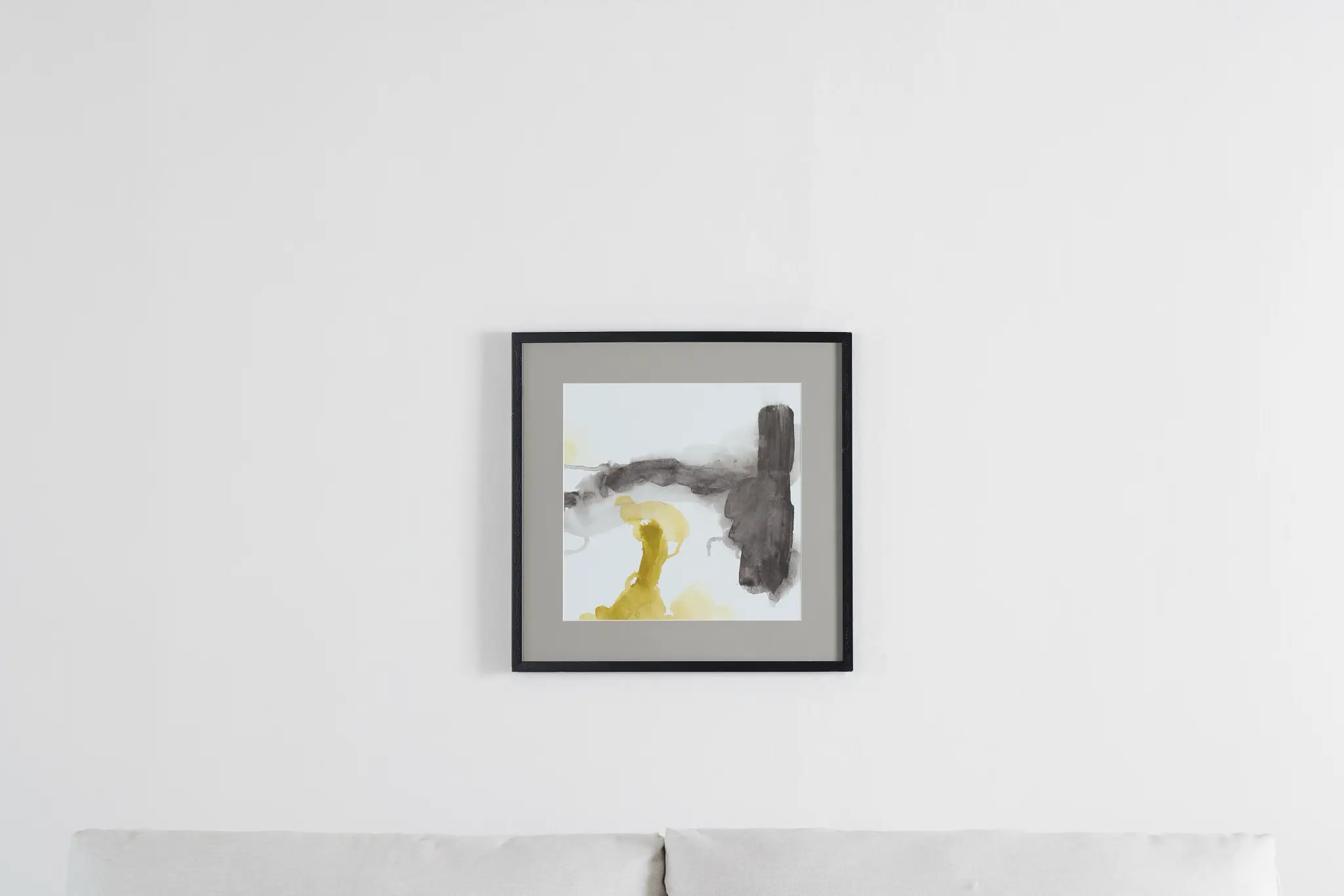 Smear Yellow Framed Wall Art Smear Yellow Framed Wall Art