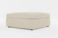 Destin Peyton Beige Fabric Cocktail Ottoman
