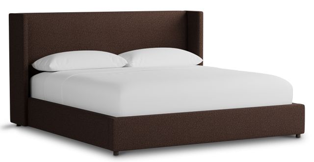 Captiva Elite Dark Brown 48" Upholstered Shelter Bed