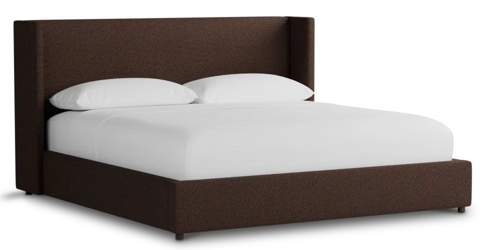 Captiva Elite Dark Brown 48" Upholstered Shelter Bed