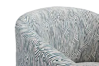 Raya Multicolored Fabric Swivel Chair