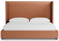 Captiva Sutton Orange 60" Upholstered Shelter Bed