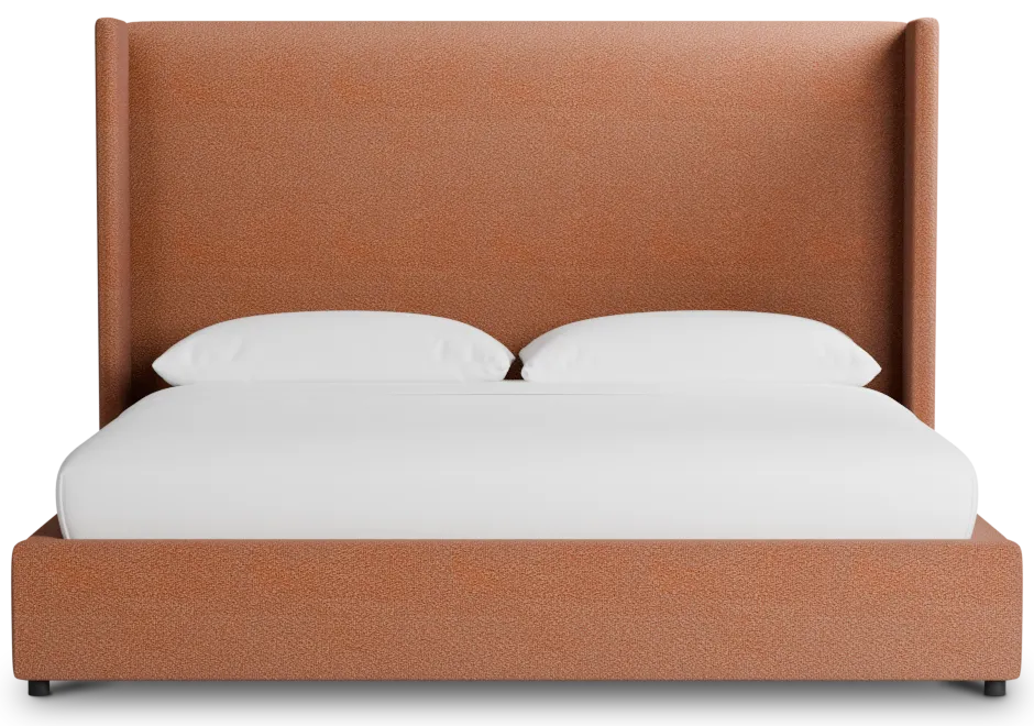 Captiva Sutton Orange 60" Upholstered Shelter Bed
