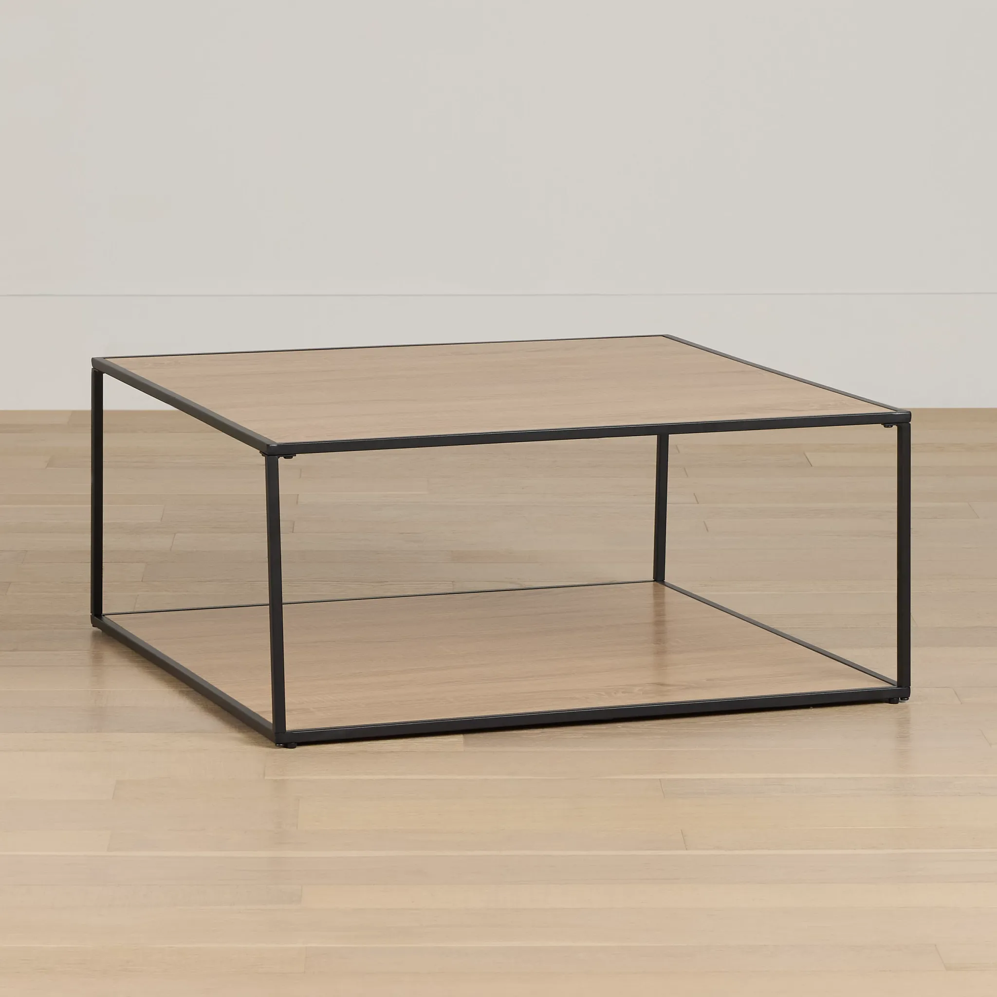 Lynden Light Tone Square Coffee Table