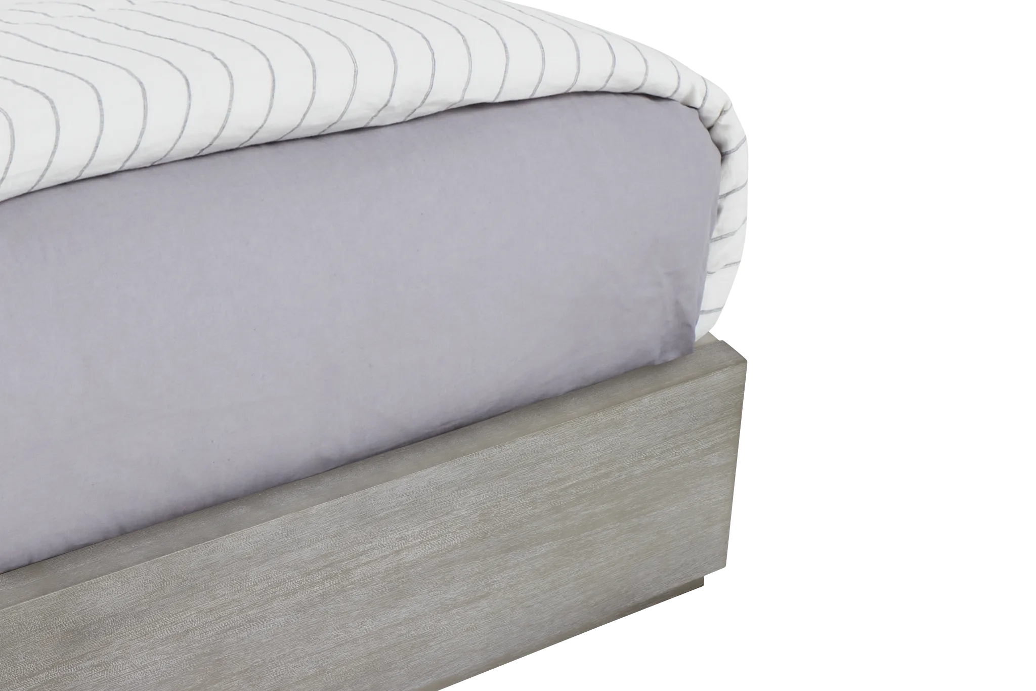 Madden Light Tone Wood Platform Bed