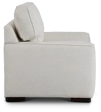 Austin White Fabric Memory Foam Sleeper