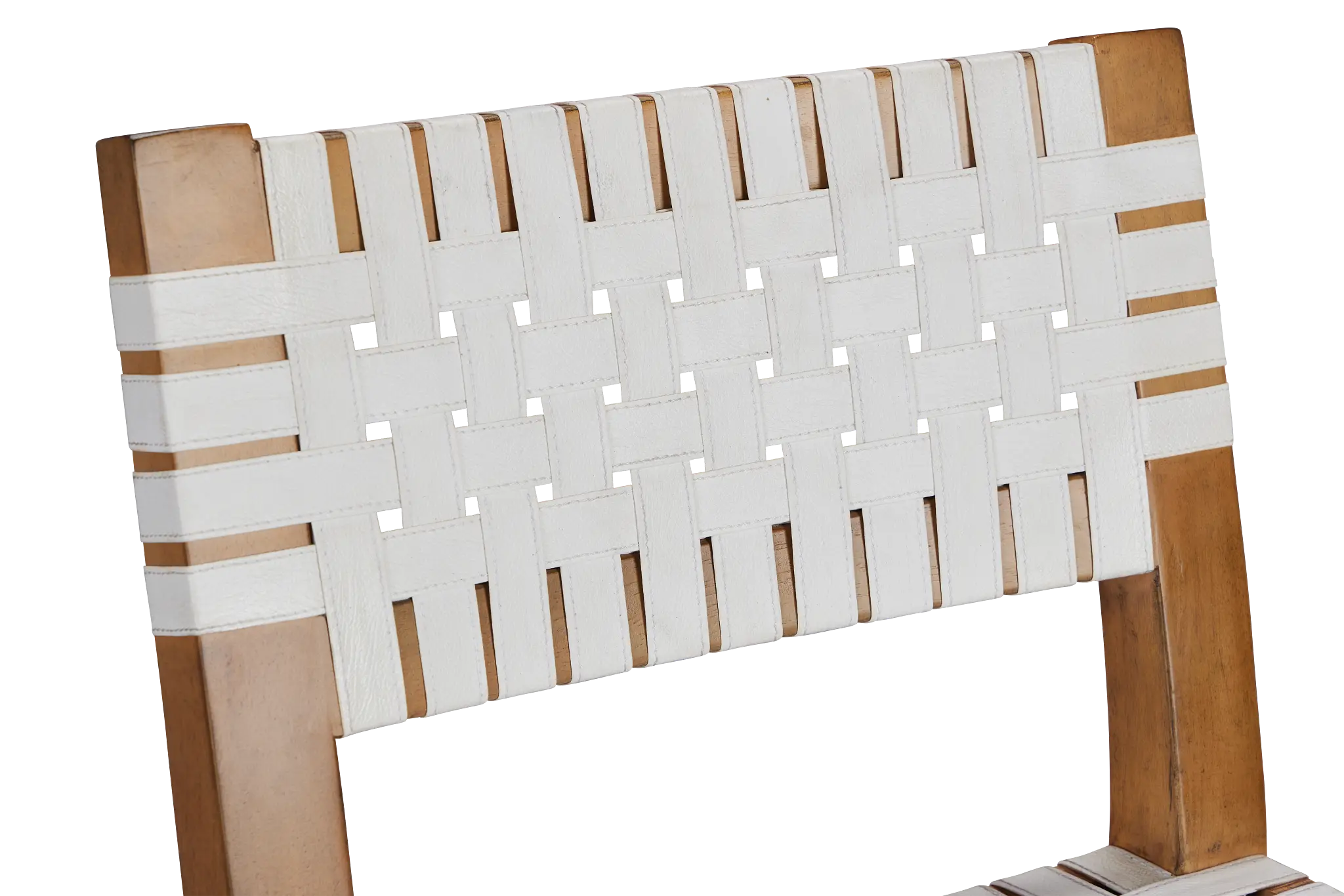 Avila White Faux Lthr 24" Woven Barstool Avila White Faux Lthr 24" Woven Barstool